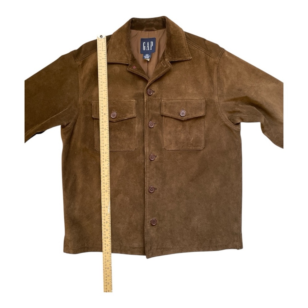 Gap Suede Jacket, Brown, Size Small - image 5